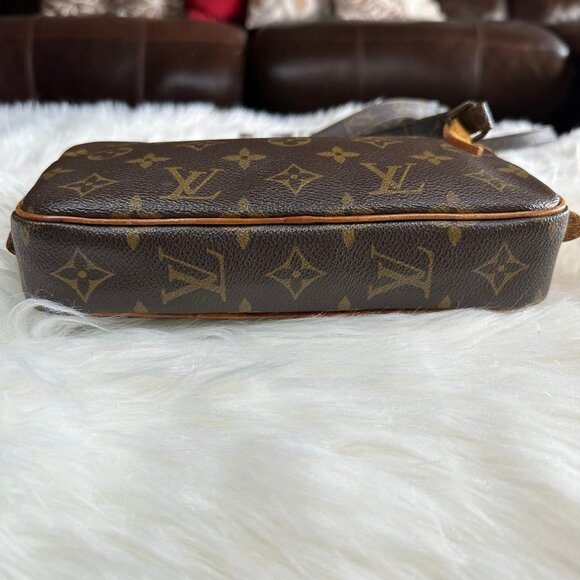 Authentic Louis Vuitton Monogram Pochette Marly Bandouliere Crossbody Bag - Picture 10 of 14